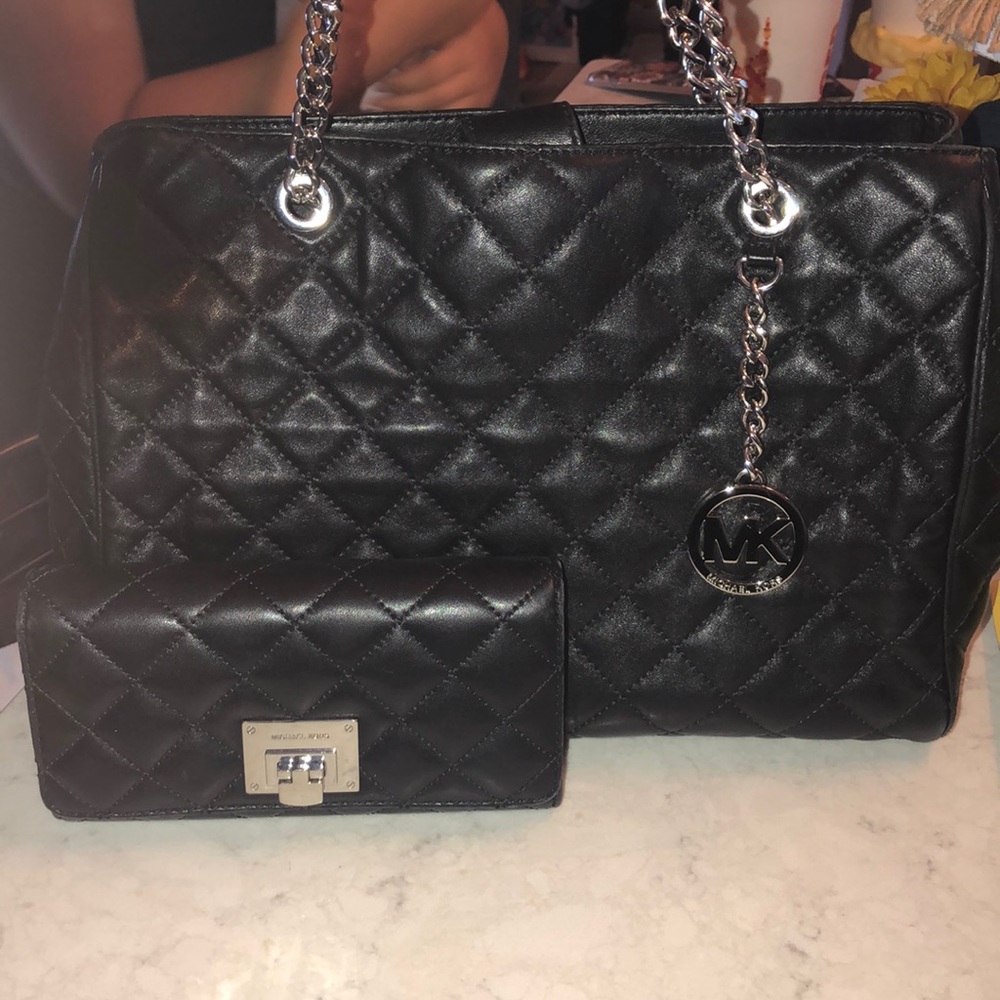 Michael Kors bag and matching wallet
